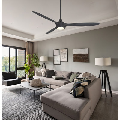 Ventilateur de plafond intelligent 65 po Pierce