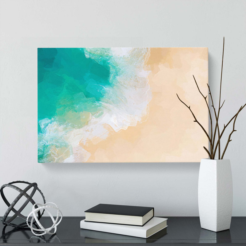 Kelingking Beach in Indonesia in Abstract - Wrapped Canvas, 35cm H x 50cm W x 3cm D