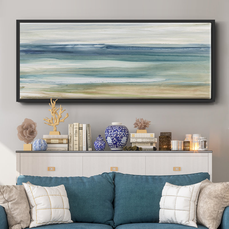 Ocean Breeze- Framed Canvas_19882WC, H 8 po x l 20 po x P 1,5 po, Noir