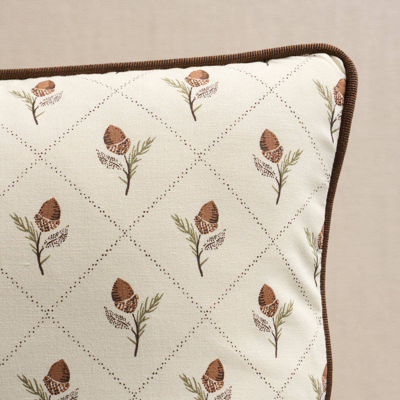 Holden Hand Print Pillow, Light Cream, Rectangle 12"H x 16"W
