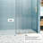 56" - 60" W X 76" H Frameless Soft-Closing Single Sliding Shower Door, 1/4" (6Mm) Tempered Glass-120178924