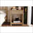 Retro Natural Wood Nightstand with Drawer &amp; Open Shelf for Bedroom-2026971447