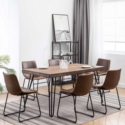 Industrial 7-Piece Dining Set