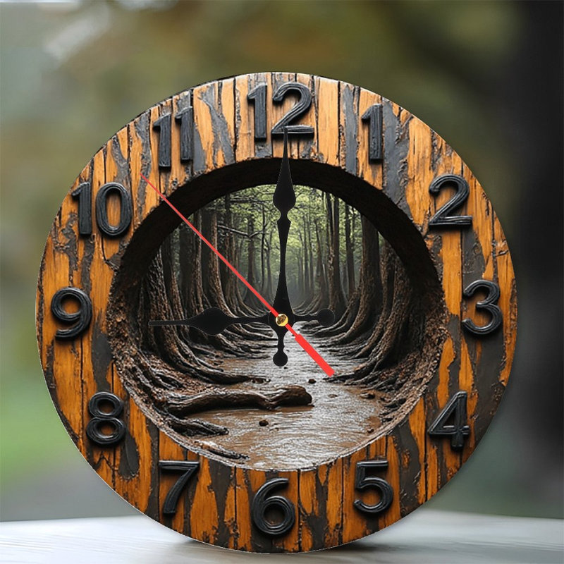 Horloge murale en bois