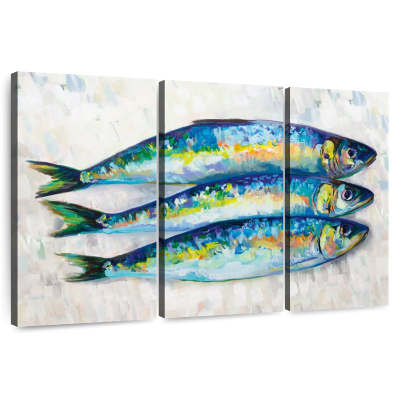 Yarlin Fish Trio, 36" H x 57" W