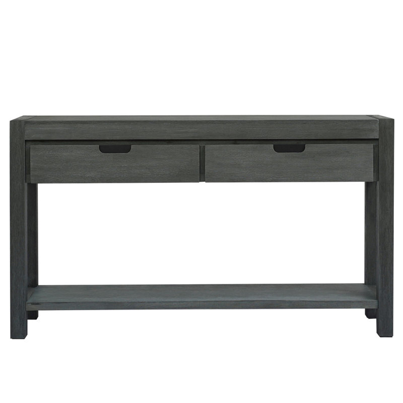 Console Table Console Table Entryway Table for Hallway Living Room with 2 Drawers and 1 Shelf, Antique Green