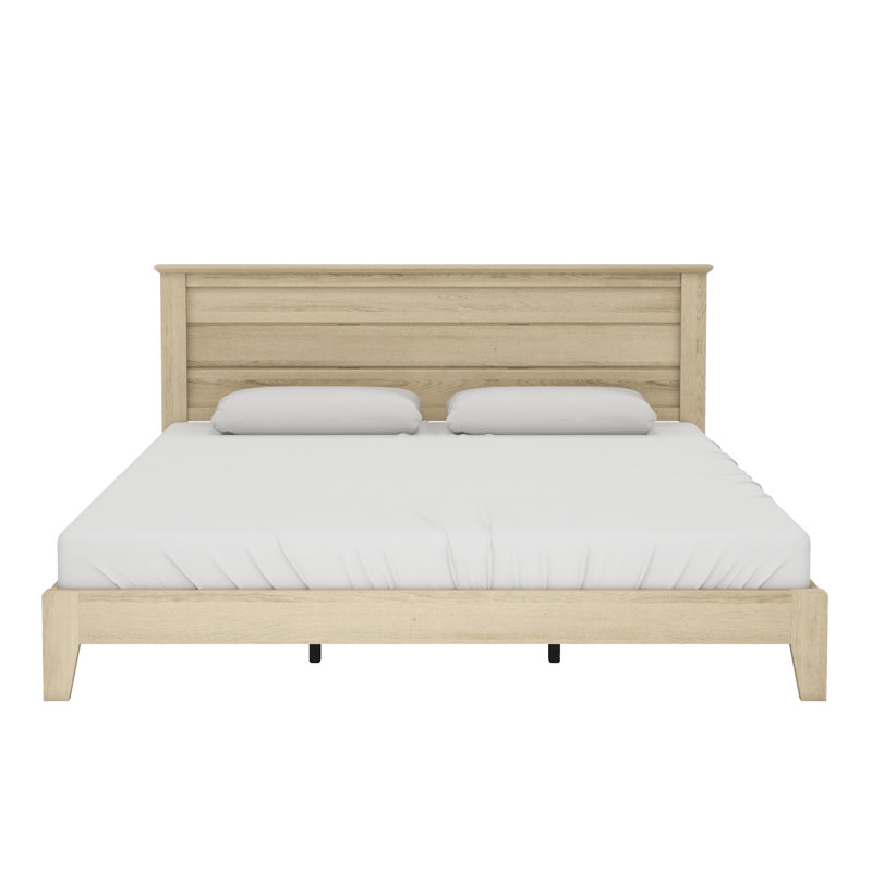 Tevrat Contemporary 3 Piece Bedroom Set, 3 Pcs: Bed, 2 Nightstands, King
