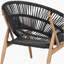 Chaise longue d'extérieur en osier de style Papasan, osier avec coussin, ensemble de 2-115717616-115717618
