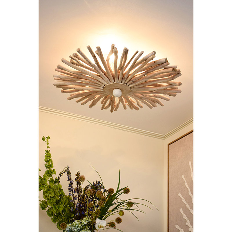 Rio 1 - Light Flush Mounted Sconce, 24" H x 24" W x 8" D