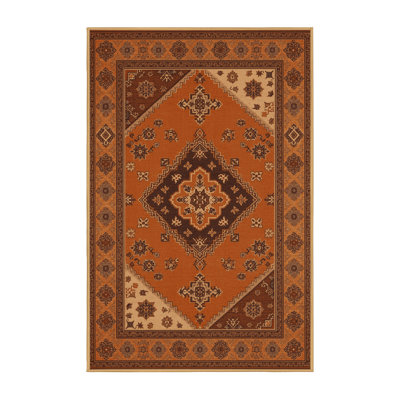 Tapis traditionnel moelleux et doux au look rétro Eiler - brun clair