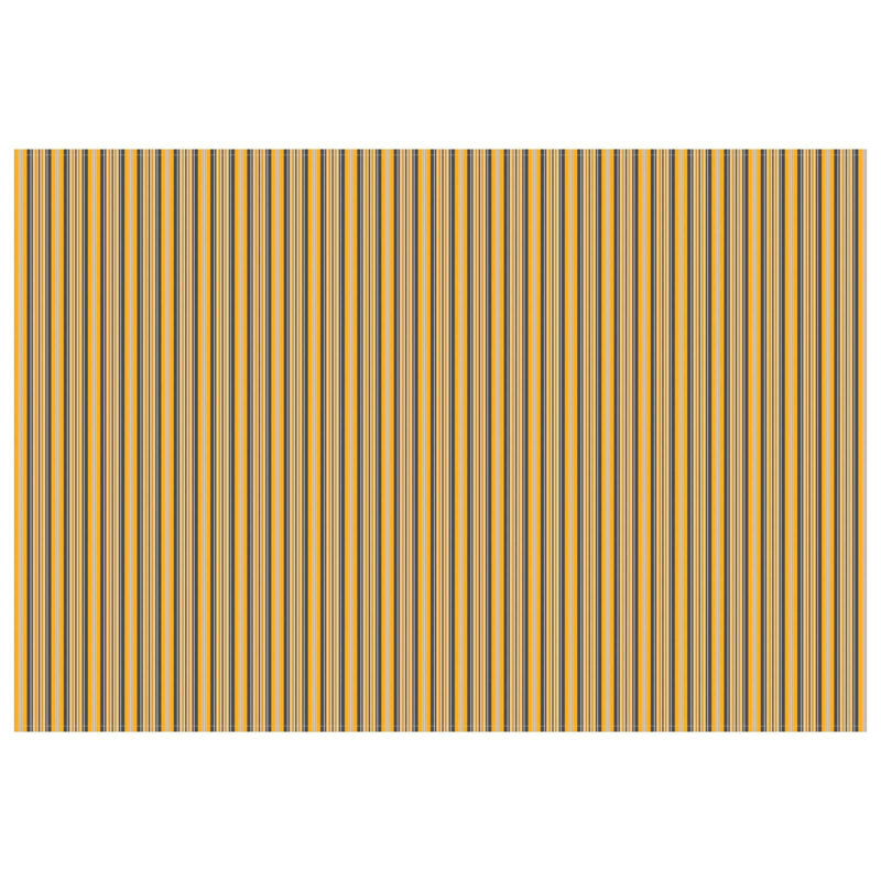 VidaXL Polyester Cover Retractable Fabric Replacement, Does Not Applycm H x 450cm W x 350cm D, Striped, Black