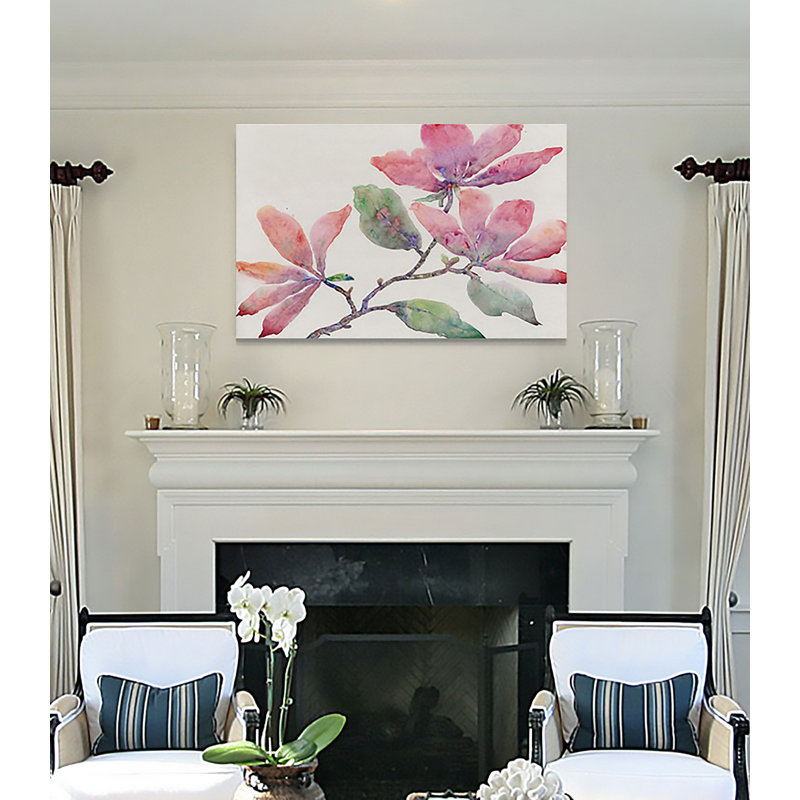 «Flowering Branch I», reproduction, H 12 po x l 18 po x 1,5 po, Toile tendue