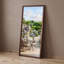 Grand miroir mural 70 po x 31 po à fixation murale pleine longueur avec faux cadre en bois