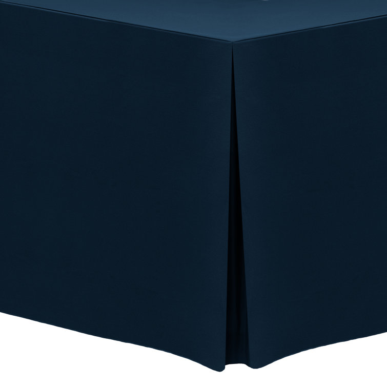 Ultimate Textile Fitted Polyester Tablecloth Rectangular Tables
