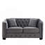 59" Modern Chesterfield Upholstered Sofa-1319288236