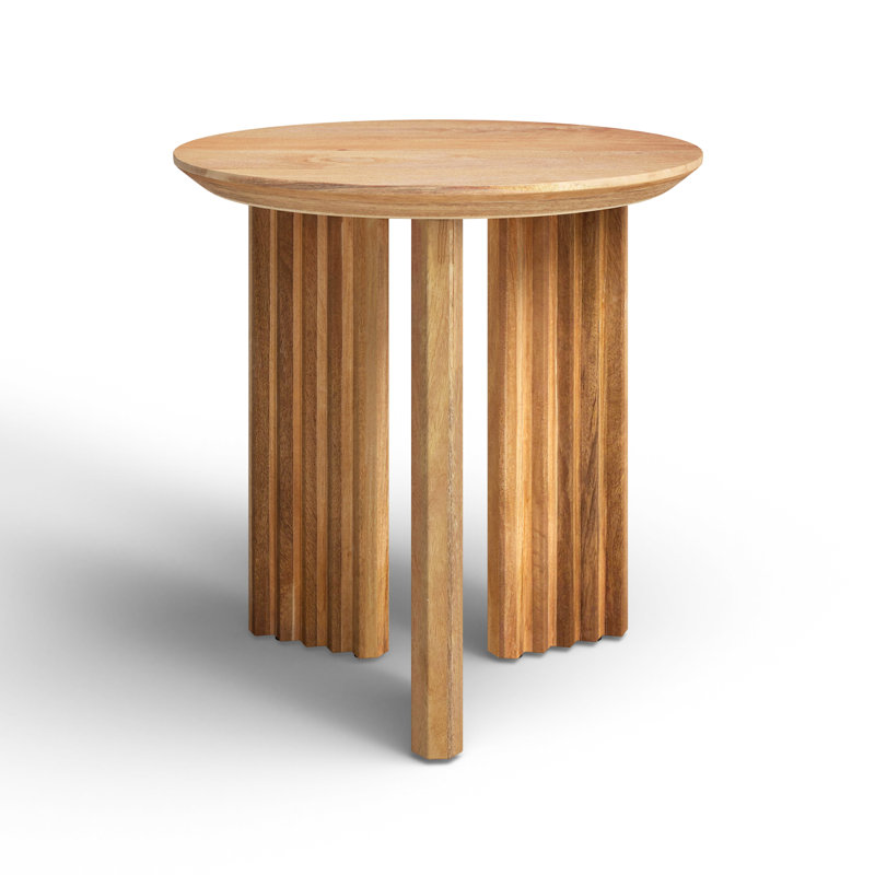 Edianna Modern End Table, Natural