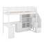 Lit mezzanine simple avec bureau-422621748