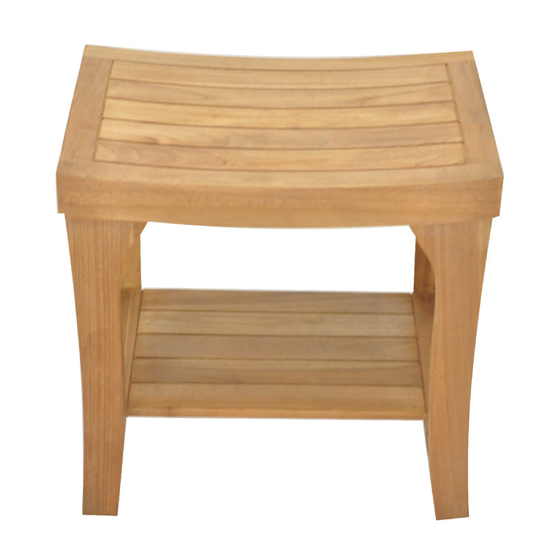Banc de douche l 18" teck Whipple
