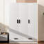 3 Door Wardrobe Closet With Storage Drawers,Shelves And Hanging Rod,White