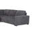 Melody Grey Sectional With Pullout