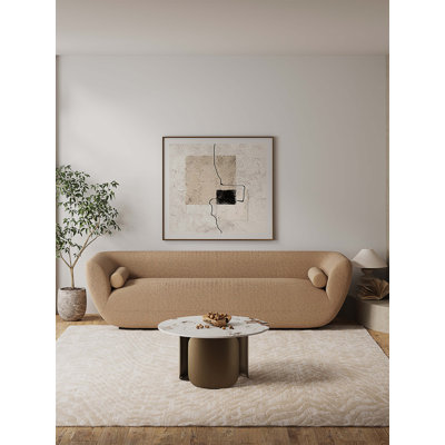 Table basse en bronze fritté Monica