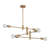 Fowey Modern 6 Light Sputnik Pipe Chandelier-1690582119