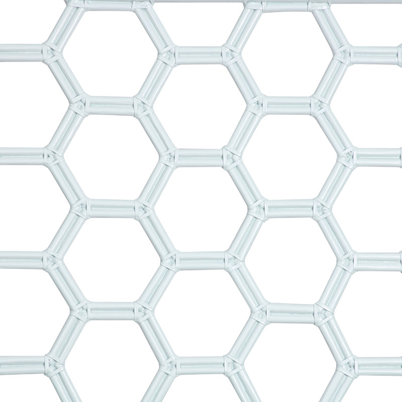 Honeycomb Open-Frame Headboard, Twin, Light Blue