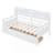 Twin size Daybed, Wood Slat Support, with Bedside Shelves and Two Drawers-1285469126