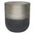 22" Silver Metal Round End Table