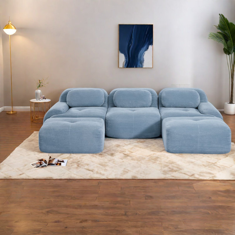 Comfortable Modular Sofas, Premium Corduroy, Modern Design For Home
