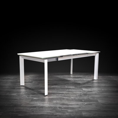 Tatiana Glass Top Metal Base Dining Table