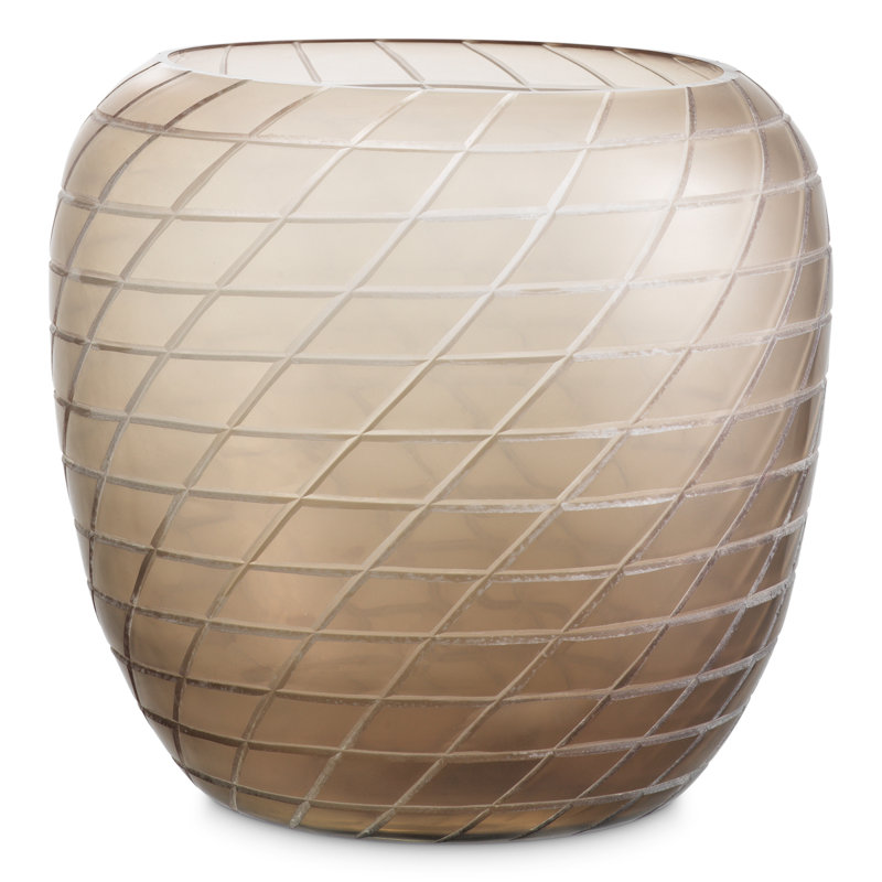 Tarano Glass Table Vase, 12.01" H x 13.19" W x 13.19" D