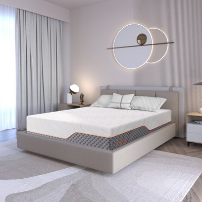 Matelas hybride Eshine 14 po, mi-ferme, certifié CertiPUR US
