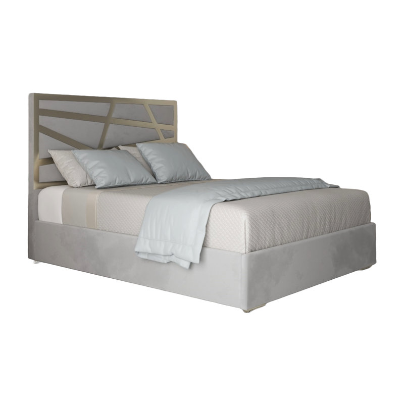 Anatolie Upholstered Bed, Grey, Single (3')
