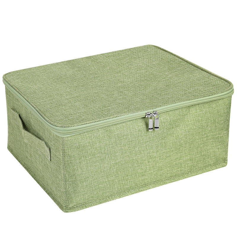 Ensemble de boîtes en tissu, Vert, H 6 po x l 15 po x P 10 po