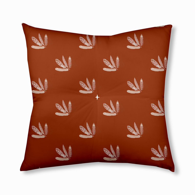 Oreiller capitonné 312_, 26 po x 26 po, Orange