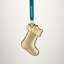 Stocking Golden Ornament