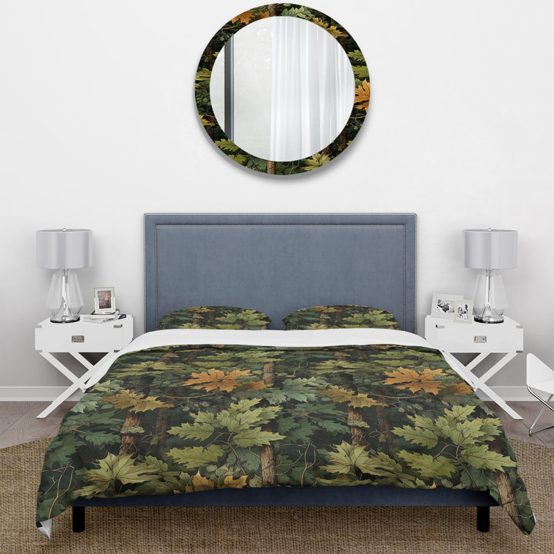 Ensemble de housse de couette Rustic Wilderness Cottage Charm I, Housse de couette pour très grand lit et 2 très