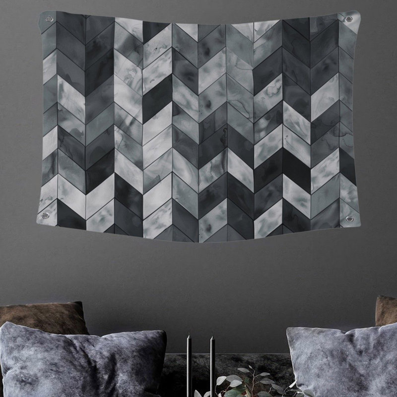 Tapisserie en microfibre, H 88 po x l 104 po