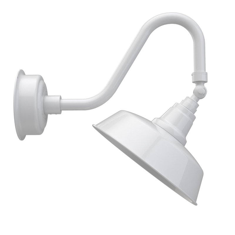 Vandervliet LED Wall Light, White, 20.875" H x 18.25" W x 10.25" D