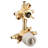M-CORE 3-Series Mixing Valve With 2 Or 3 Function Integrated Transfer Valve With Cold Expansion PEX Connections And Stops