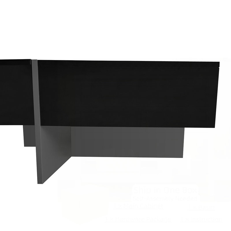 Gwendalin Single Coffee Table, Black, Gray