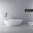 66.9 inch freestanding solid surface soaking bathtub for bathroom