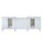 Reynolds 103'' Double Bathroom Vanity with Marble Top