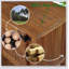 Console en bois massif avec 2 tiroirs, armoires et tablette inférieure pour un rangement de style rétro dans les salons et les salles à manger-1725629393