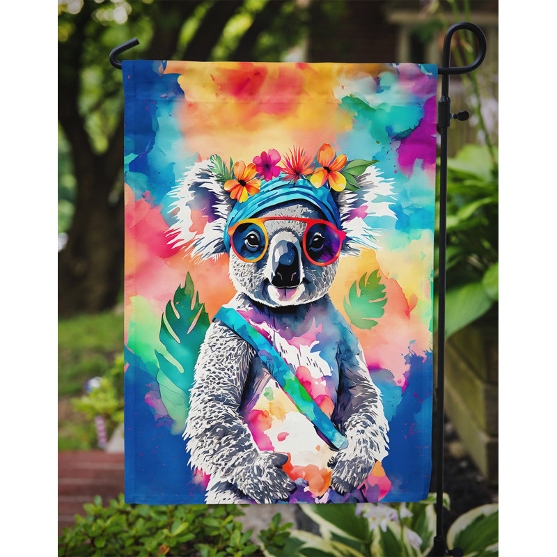 Drapeau de jardin hippie koala