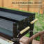 Barbecue au charbon avec gril double réglable, noir