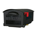 12 in x 9.5 in Plastic Post Mounted Mailbox