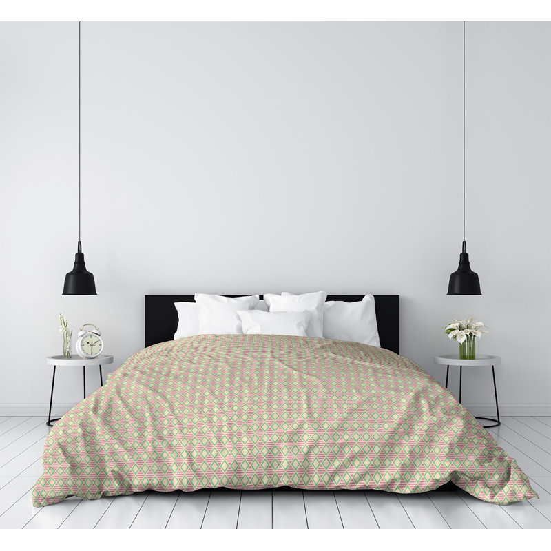 Housse de couette Katelyn Elizabeth, Housse de couette pour très grand lit, Rose / crème