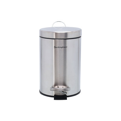 Buckingham Stainless Steel Soft Closing Round Pedal Bin